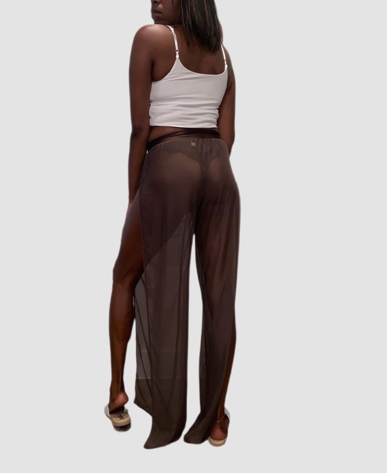 Tall Mesh Pants Brown L/XL