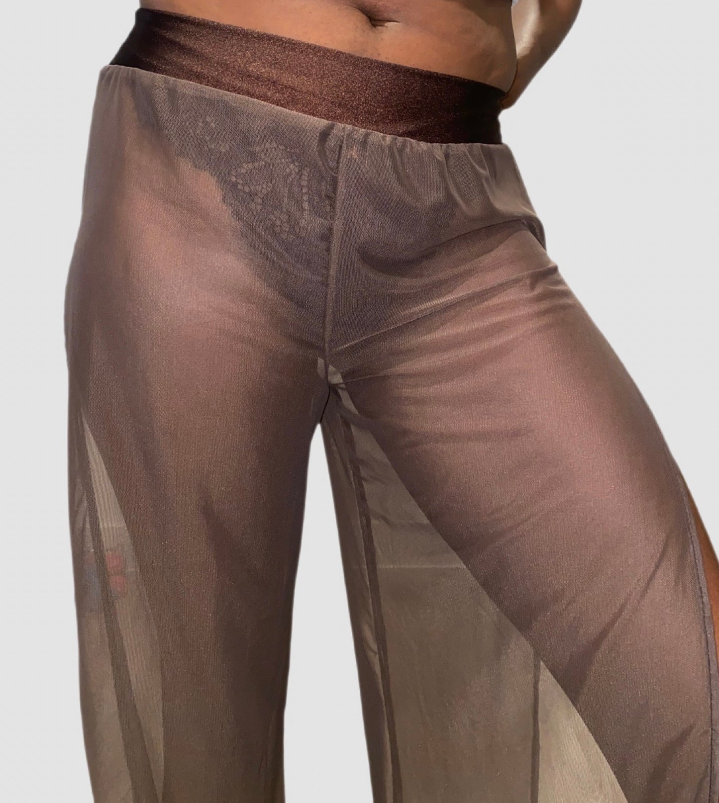 Tall Mesh Pants Brown L/XL