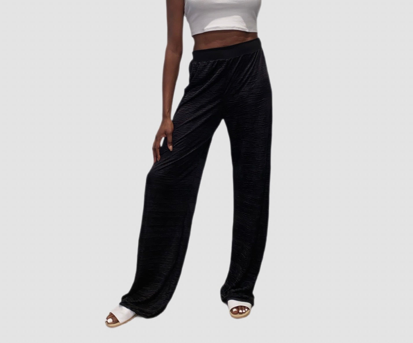 Tall Pleated Pants Black S/M