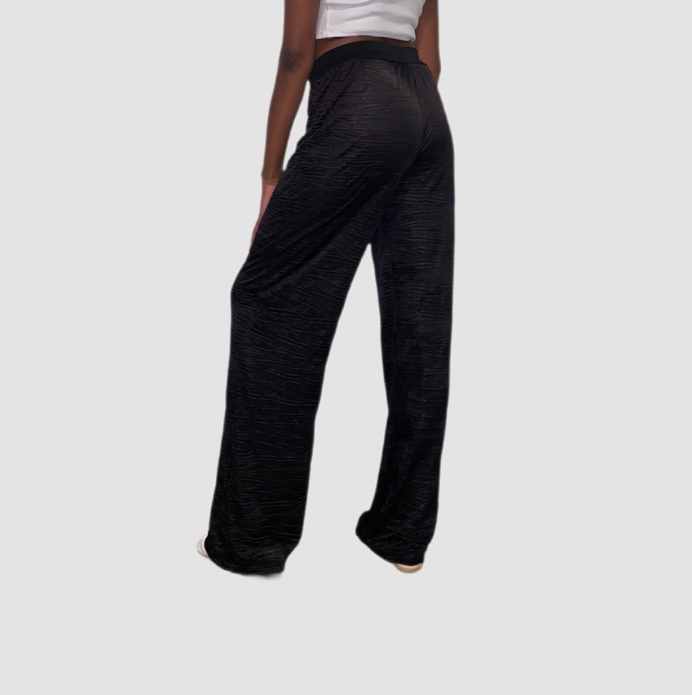 Tall Pleated Pants Black L/XL
