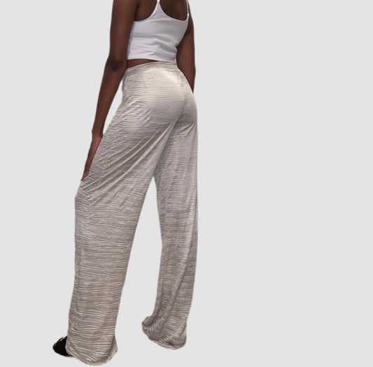 Tall Pleated Cream Pants S/M