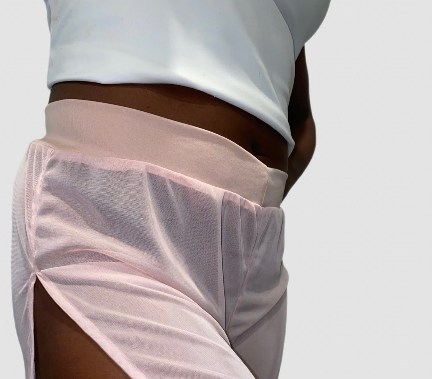 Tall Mesh Pants Pink S/M