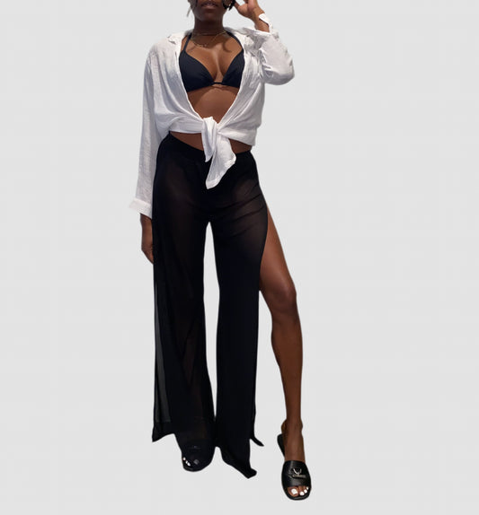 Tall Mesh Pants Black S/M