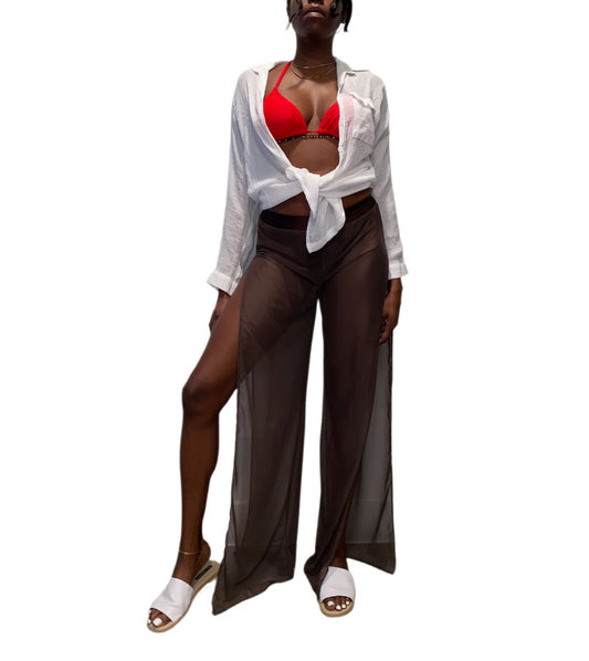 Tall Mesh Pants Brown S/M