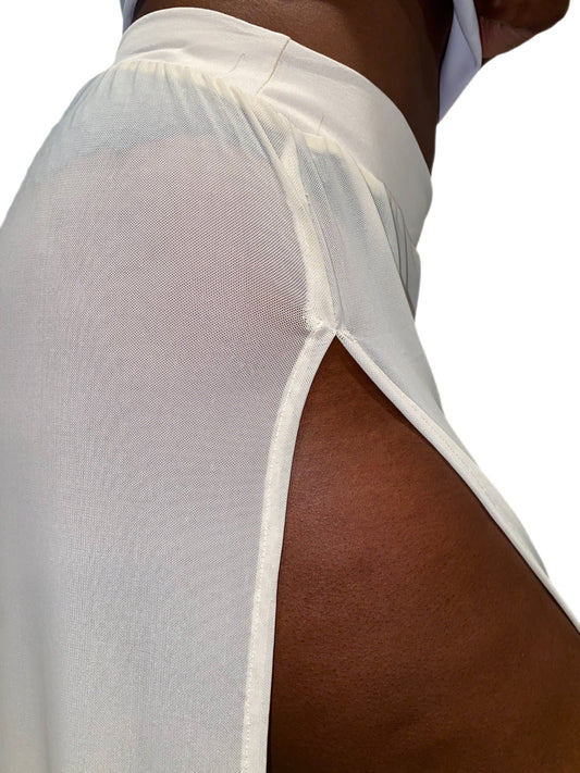 Tall Mesh Pants White L/XL